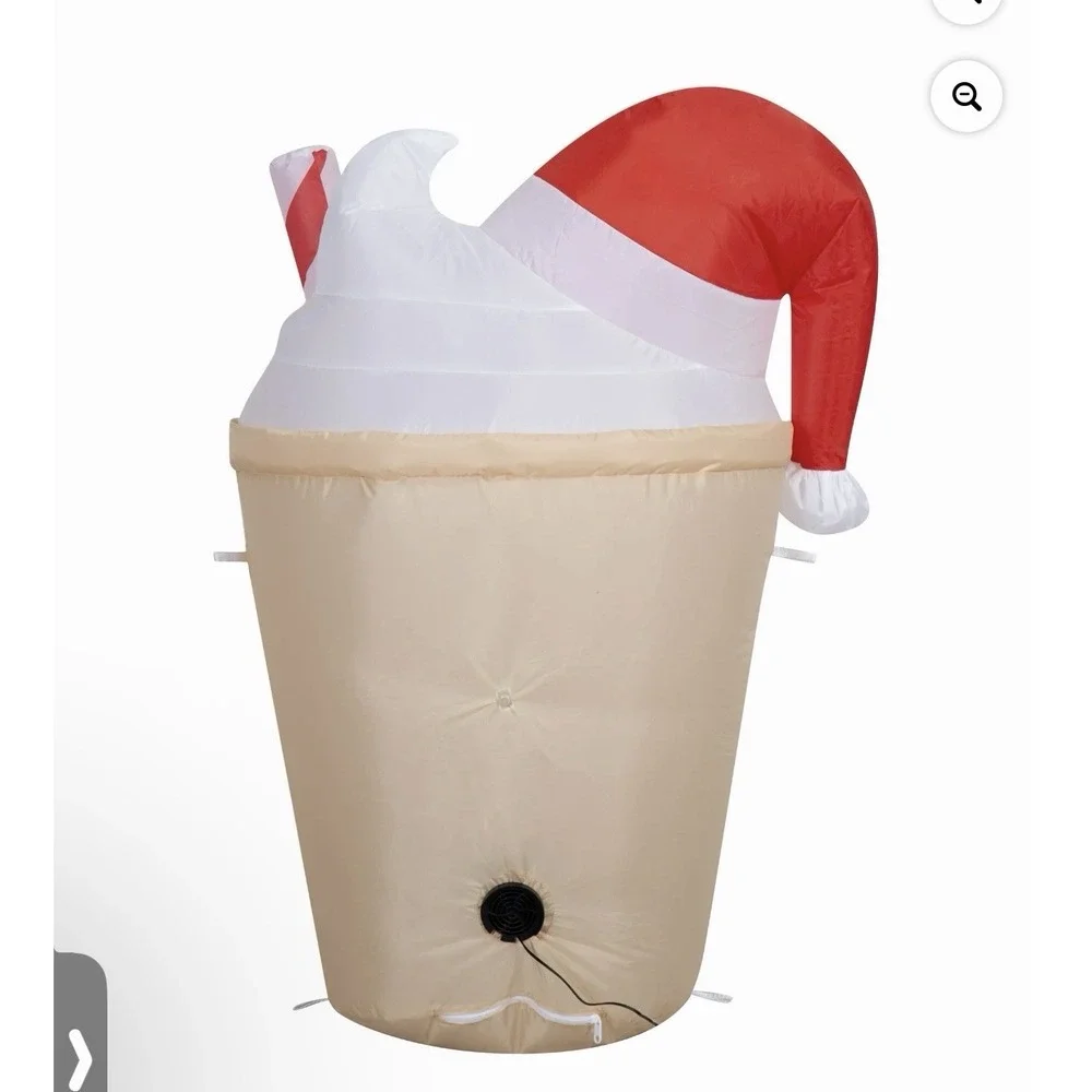 3.2‎ Ft Boba Tea Christmas Airblown Inflatable Yard Decor Self-Inflates LED NEW